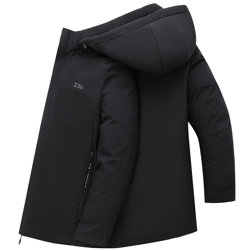 Men's Padded Winter Down Jacket - Business Casual, Warm & Cold-Proof Dad's Coat