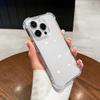 Роскошный противоударный силиконовый прозрачный чехол для iPhone 17 16 15 Plus 11 12 13 Mini 14 Pro Max X Xs XR 7 8 Plus. Прозрачная задняя крышка.