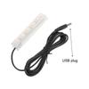 USB Aquarium LED Light Lightweight Plastic Fish Tank White Light for Indoor Aquarium Plants