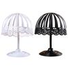 Hat Rack Stand for Hats Wigs Exhibition Multiple Sizes with Lace Edge Bucket Hat Fisherman Hat Display Holder Hat Organizer for Home Stores