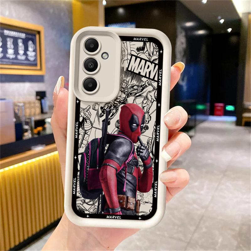 Чехол для телефона Marvel Deadpool для Samsung Galaxy A15 A25 A35 A55 A51 A71 A72 A73 A52 A52s A53 A54 Мягкий 4G 5G Мягкая накладка