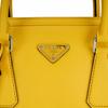 Prada Adjustable and removable shoulder strap zipper leather handbag briefcase men's yellow