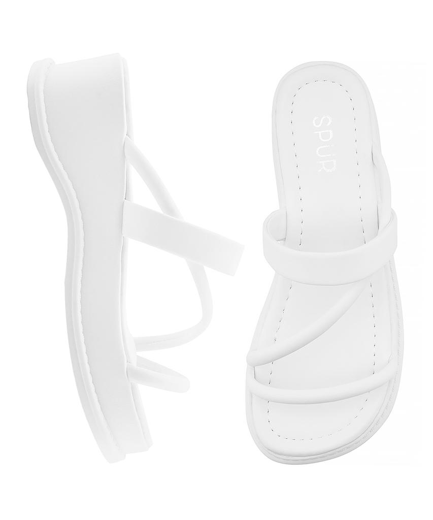 Шлепанцы-мюли Spur Sunrise Strap Mule -Ss9056 (3Color) Сандалии-шлепанцы на платформе 5,5 см