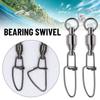 Стальные крючковые рыболовные принадлежности Подшипник для крепления джиг-приманки Вертлюг Овальные разъемные кольца Snap Rolling