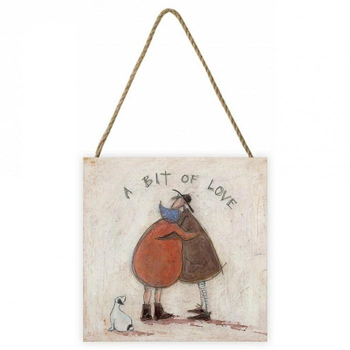 Sam Toft Деревянная табличка «Немного любви»