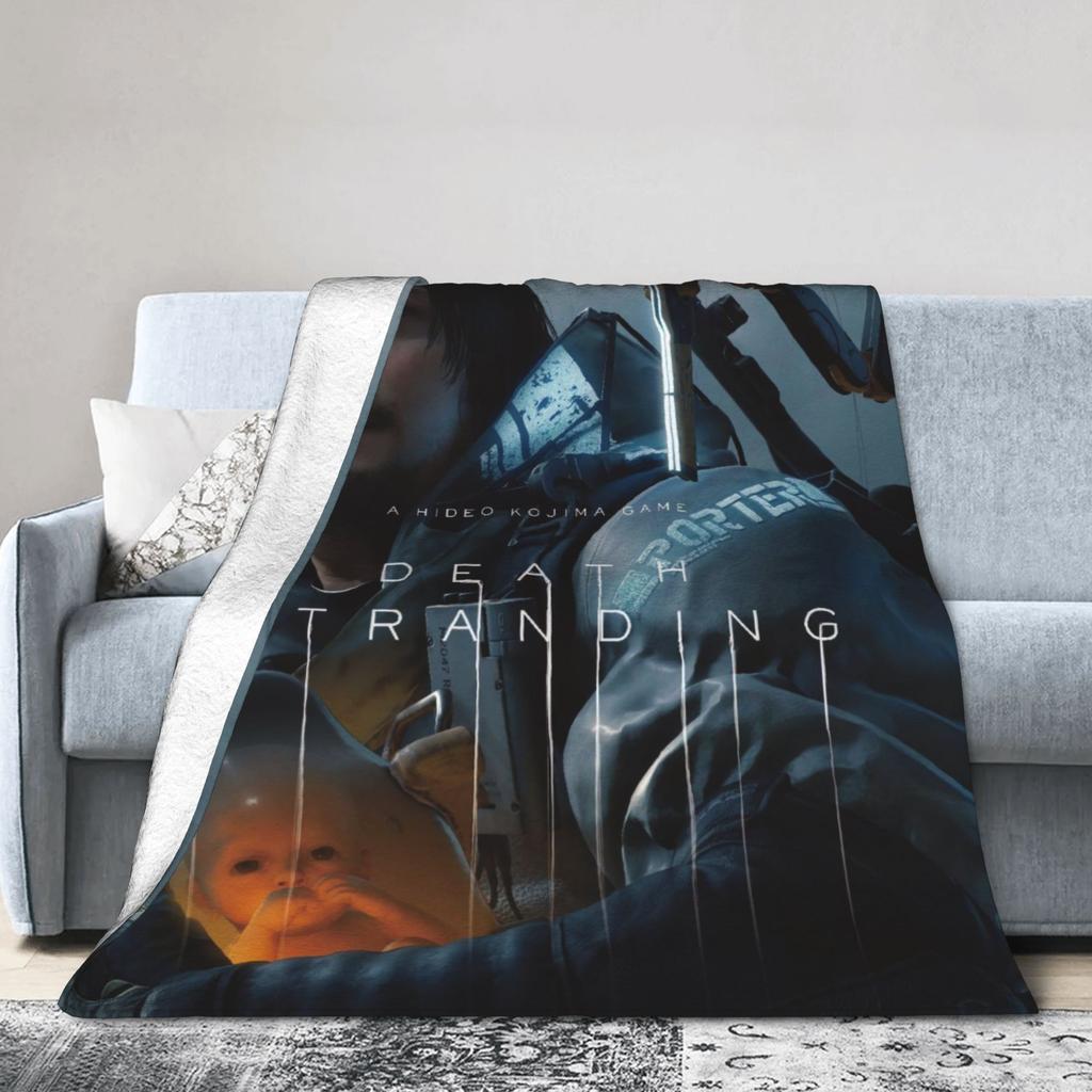Death Stranding Видеоигра Супермягкое Одеяло Мальчик Девочка Плюшевое Плед Модное Уличное Фланелевое Покрывало Покрывало для Дивана