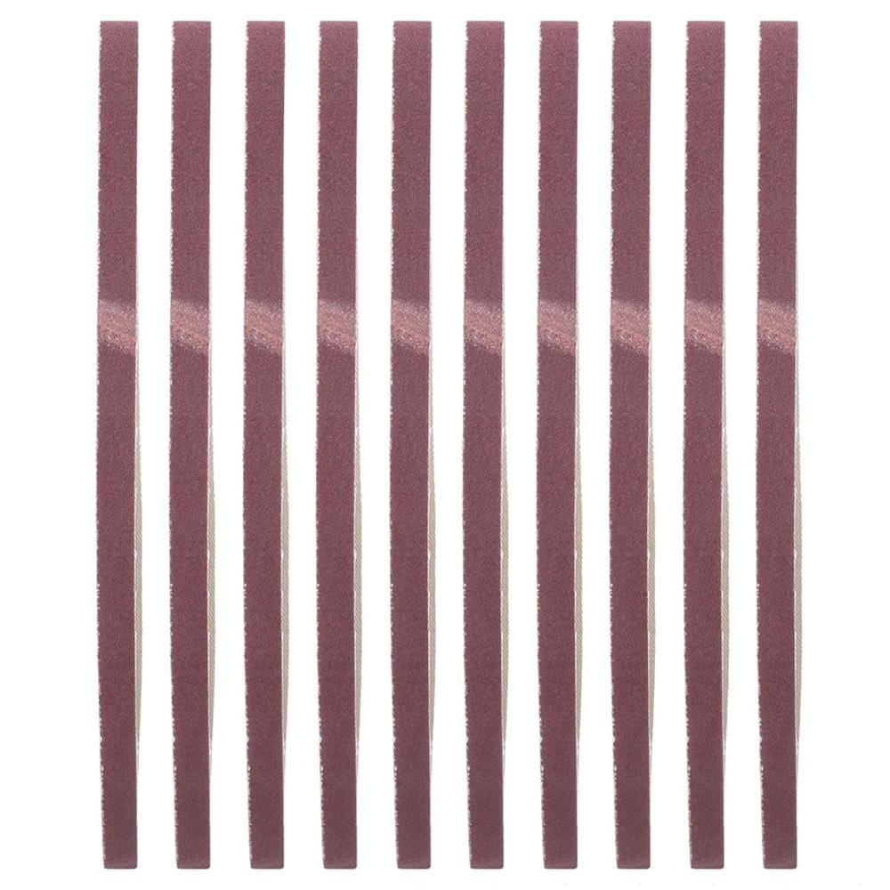 10pcs Fine Aluminum Oxide Sanding Belts Multi-Pack Belt Sander Tool Sanding Belts For Woodworking