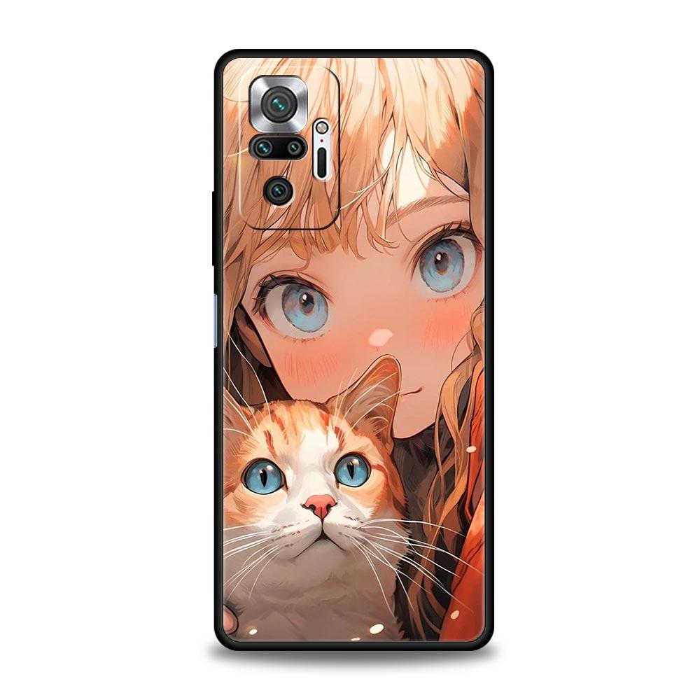 Чехол для телефона для Xiaomi Redmi Note 14 13 12 5G 11 10 Pro Plus 4G 9S 9 14C 13C 12C 10C 9C 9A, чехол, мультяшный, смешной, мальчик, девочка, пара