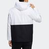 Adidas Neo Color Block Hooded Casual Jacket Men Jackets White H45178