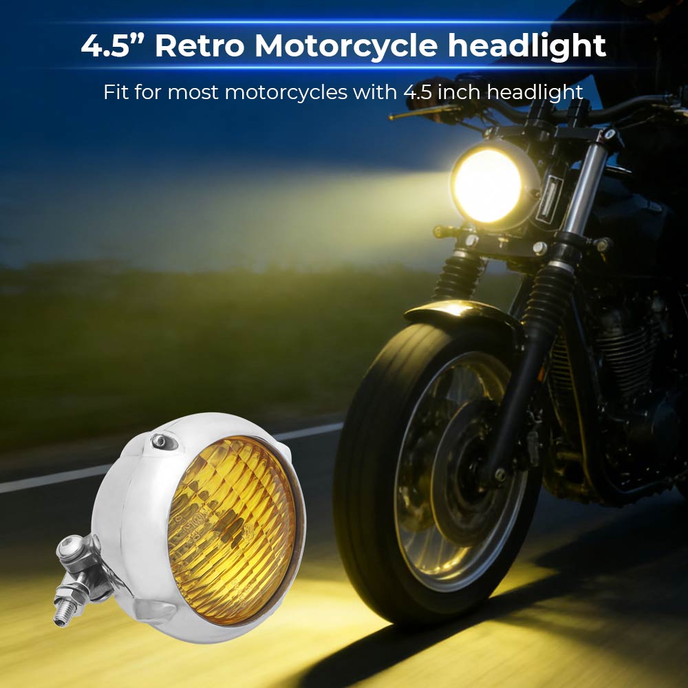 Ретро Мотоциклетная Деталь 12В Фара Дальний/Ближний Свет Для Harley Kawasaki Honda Yamaha Suzuki Чоппер Кафе Рейсер Боббер Круизер