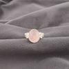 Natural Rose Quartz Gemstone 925 Sterling Silver Jewelry Handmade Ring For Girls RR-66-24