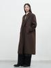 Generalidea Double-Breasted Wool Long Coat [Dark Brown] / Wbe3L10507