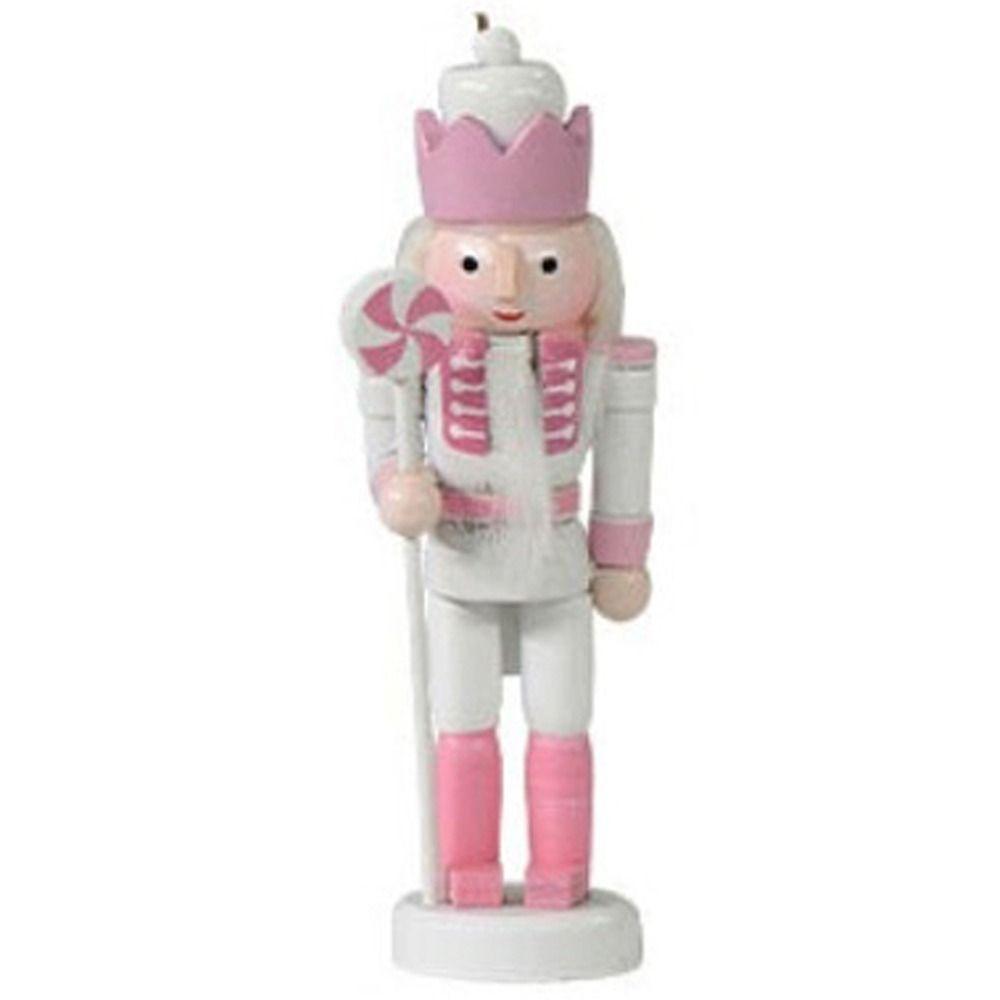 5PCS Vintage Soldier Doll Macarone Powder Handcraft Figurine Christmas Nutcracker Office Decor