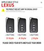 XBE2 Zinc Alloy Car Remote Key Cover Case Fob for Lexus NX GS RX IS ES GX LX RC 200 250 350 LS 450H 300H Auto Keychain Accessories