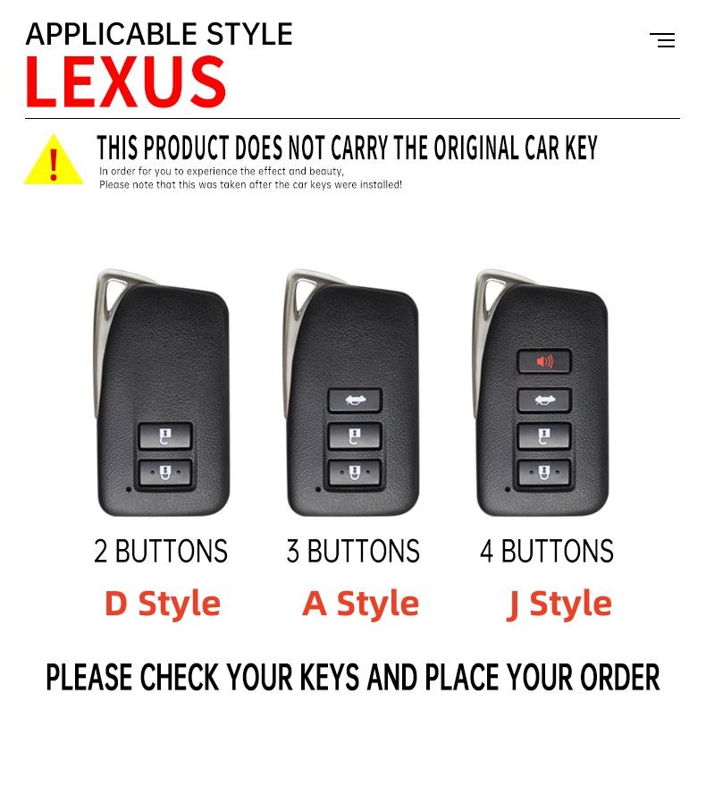 XBE2 Zinc Alloy Car Remote Key Cover Case Fob for Lexus NX GS RX IS ES GX LX RC 200 250 350 LS 450H 300H Auto Keychain Accessories