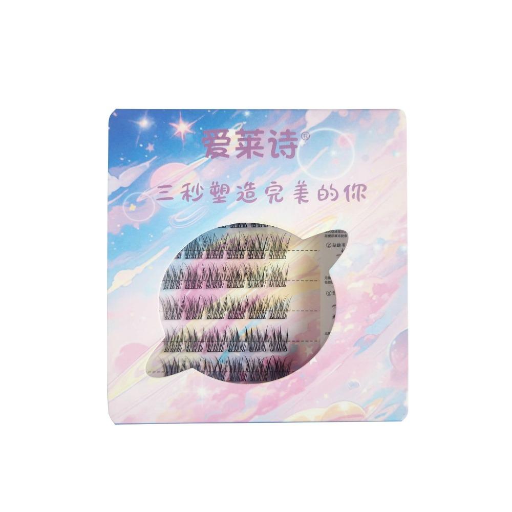 Наращивание самоклеящихся ресниц пучки Макияж без клея Накладные ресницы Наращивание ресниц