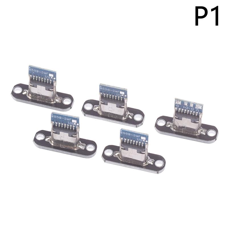 5 шт. разъем USB 3.1 Type C с винтовой фиксирующей пластиной Type-C USB Jack 3.1 Type-C 2Pin 4Pin женский разъем разъем для зарядки порт