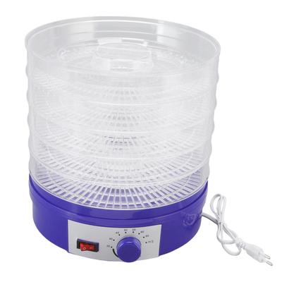 Машина для сушки пищевых продуктов, синяя, ABS, 5 слоев, сенсорное управление, прозрачная оболочка, сушилка для фруктов, для домашнего мяса