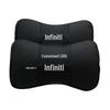 Infinity Genuine Leather Car Headrest Pillow - Customizable Neck & Back Support