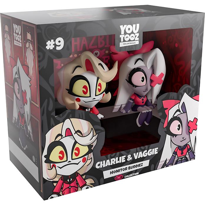 2 шт. Оригинальная фигурка-игрушка Аластора из Hazbin Hotel, ПВХ модель, Коллекция Аластор и Ниффи, Чарли и Вагги, Кукла, Для подарка