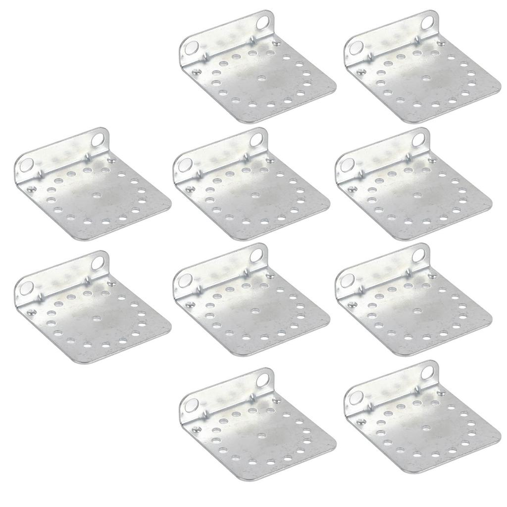 10 Pcs Angle Bracket Galvanized Angle Holder Corner Brace for Electric Fencing System Round Rod