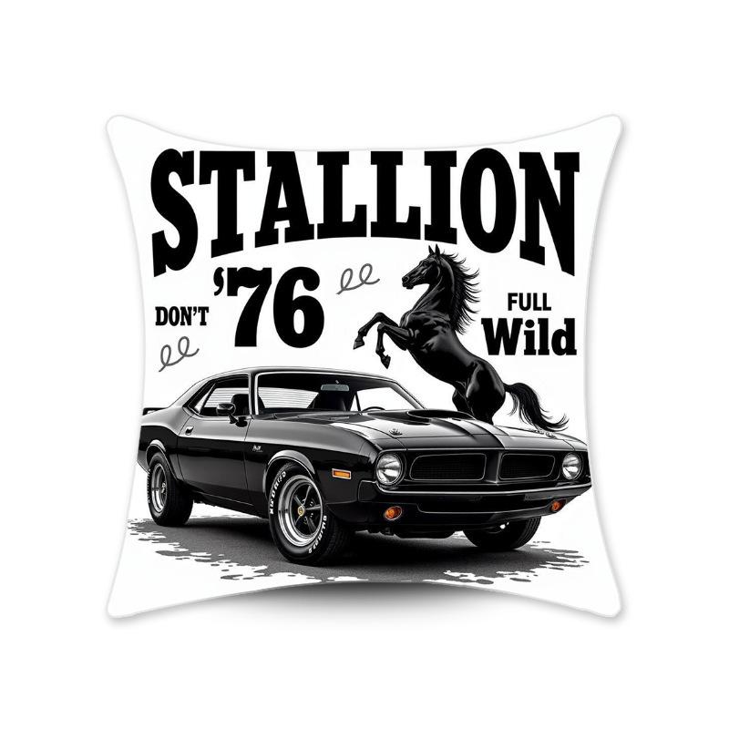 Наволочка в ретро американском стиле, напечатанная подушка, украшение для дома, диван для гостиной, напечатанная подушка