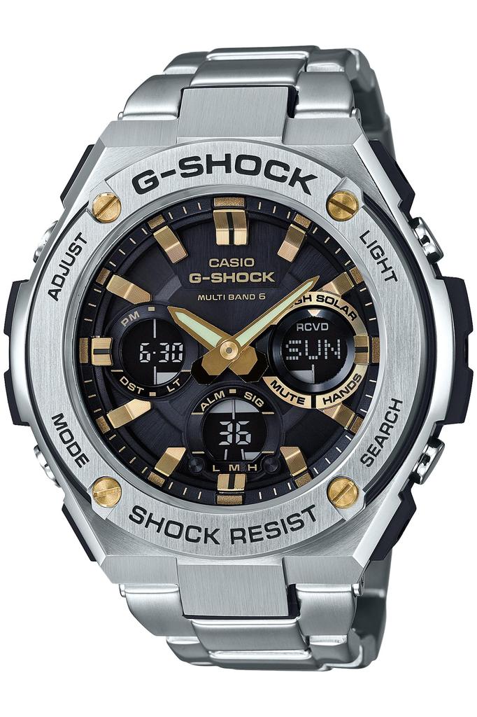 Casio Solar Watch Silver G-Shock G-STEEL Radio-Controlled GST-W110D-1A9JF Men's
