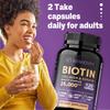 High-content biotin complex capsules, 25000mcg biotin, collagen, keratin, suitable for both men and women.