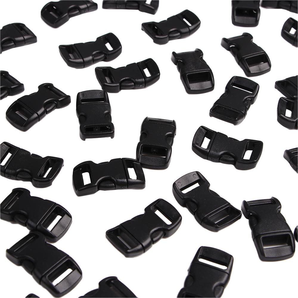High Quality Clasp Belt for Paracord Curved Side Clasp 100PCS 3/8" Belt Buckles Release Buckles