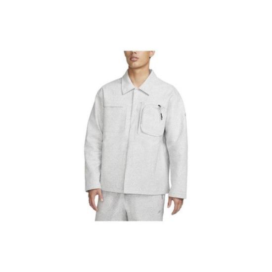 Nike Рабочая куртка с воротником, однотонная, спереди, DV9993-077