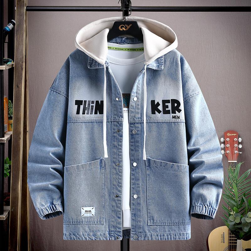 Подростковая большая детская куртка Весна и Осень Джинсовая куртка Мальчик 13 Подростки Модная Красивая 15-летний Мужская одежда