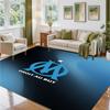 Olympique Lyonnais FC Design Crystal Velvet Rug Soft Decorative Mat for Bedroom Entrance