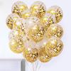 5/10/20pcs Gold Confetti Latex Balloons Glitter Clear Transparent Helium Balloon Wedding Baby Shower Birthday Party Decorations