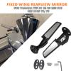For Yamaha YZF R1 R3 R6 R6S R15 R25 R125 V2 V3 Motorcycle Modified Wind Wing Adjustable Rotating Rear View Mirror Rear