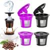 4pcs Reusable K Cups for Keurig Coffee Makers 2.0 & 1.0 BPA-Free Universal Fit Single-Serve Coffee Filter Refills Easy Cleaning