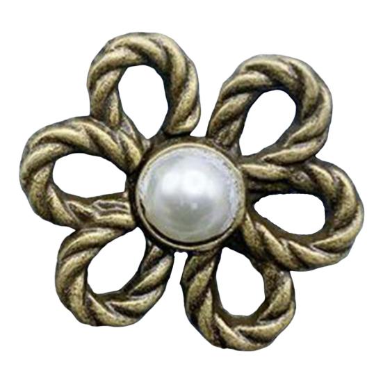 Pant Waist Tightener Flower Design Button Reusable Waist Adjuster No-Sewing Adjustable Waist Buckle for Loose Jeans Skirts