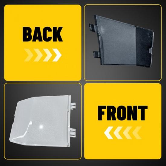 White/Balck Front Bumper Tow Hook Eye Cover Cap For Mitsubishi Outlander -24