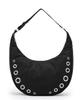 Официальная наплечная сумка GROMMET SHOULDER Оникс с люверсами СУМКА/1032 Женская