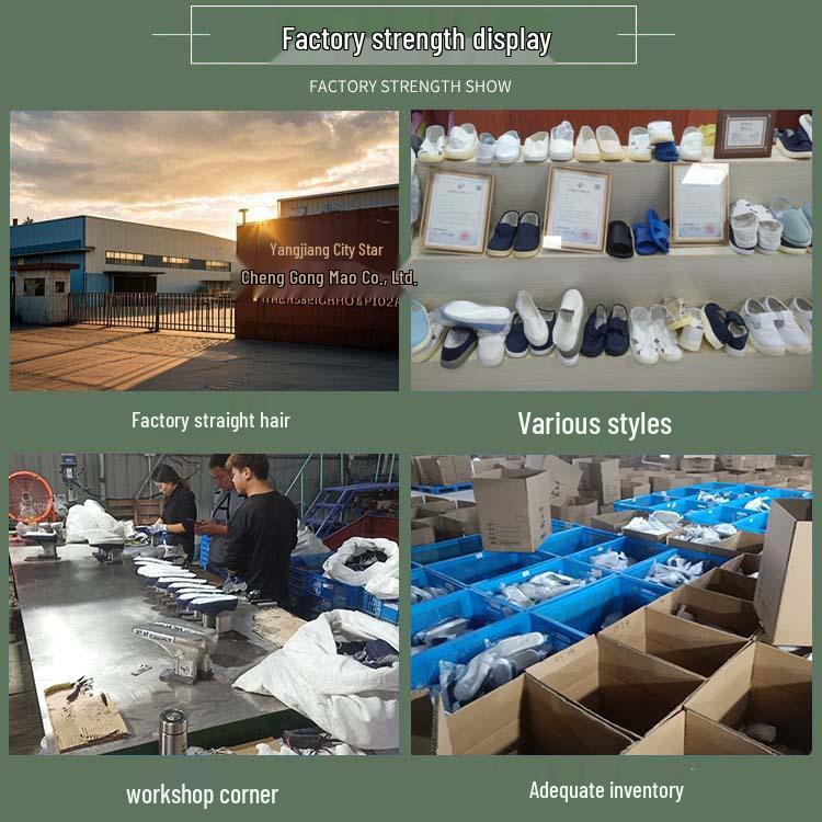 Дышащая антистатическая сетчатая обувь с толстой мягкой подошвой и нескользящей парусиной на липучке