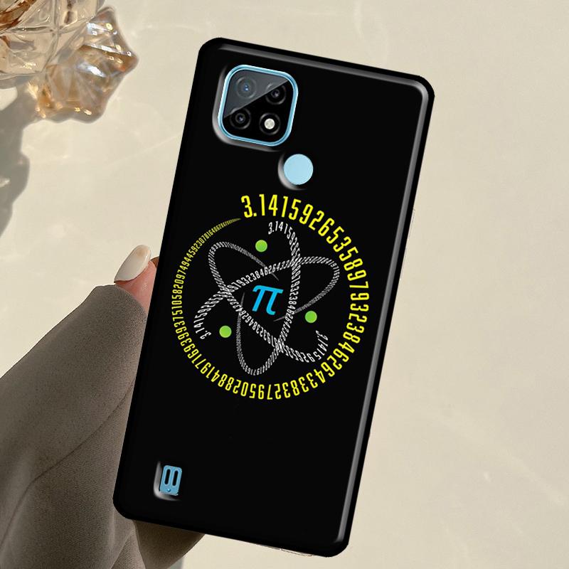 Математическая формула Пи Для Realme 14 Pro Plus 10 11 12 13 GT 6 6T 5 GT7 Pro C61 C55 C53 C51 C21Y C25S C67 C75 Чехол