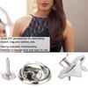 100Pcs Complete Set Brooch Clasp Sturdy Alloy Pin Backs Practical Clutch Accessories  Lapel Holders
