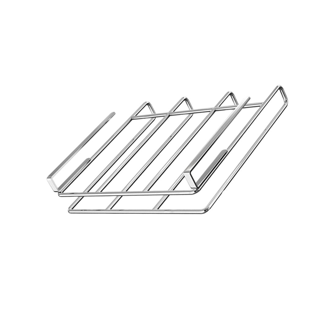 Подвесной органайзер из нержавеющей стали под шкаф для крышек кухонных кастрюль, нержавеющий держатель для разделочной доски с крючком