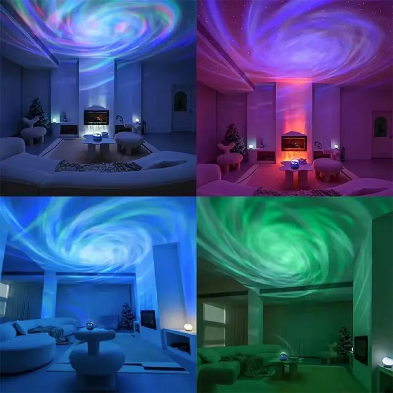 Starry Sky LED Projector Light USB Automatic Rotating Galaxy Night Lights For Mini Party KTV Home Theater Christmas Decoration