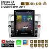 9,7-дюймовый автомобильный радиоприемник для Citroen C4 C-Triomphe C-Quatre 2004-2011 Android 2 DIN Tesla с вертикальным экраном Carplay Авто радио Мультимедийный плеер 2 + 32 ГБ