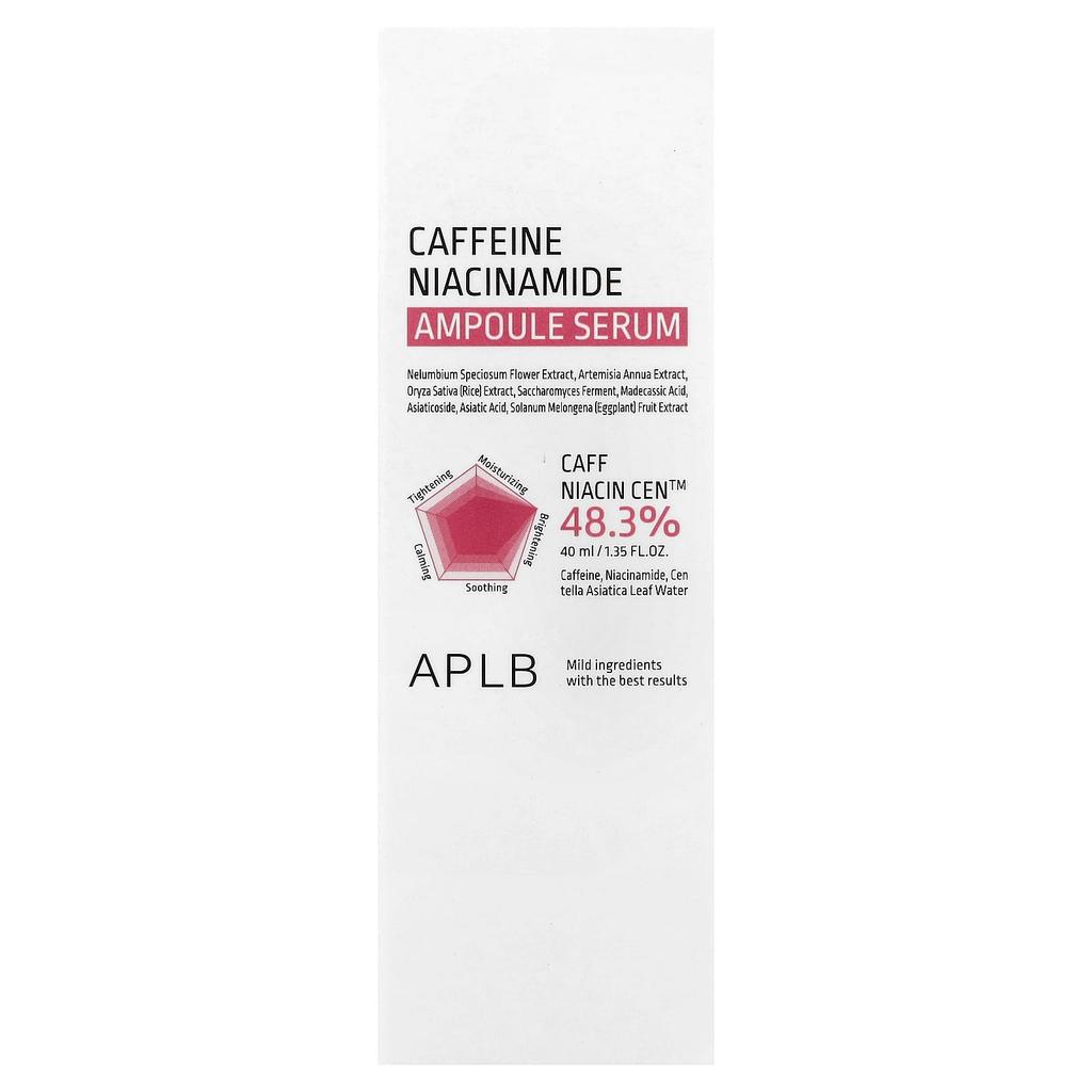 APLB Caffeine Niacinamide Ampoule Serum, 40ml (1.35 Fl Oz)