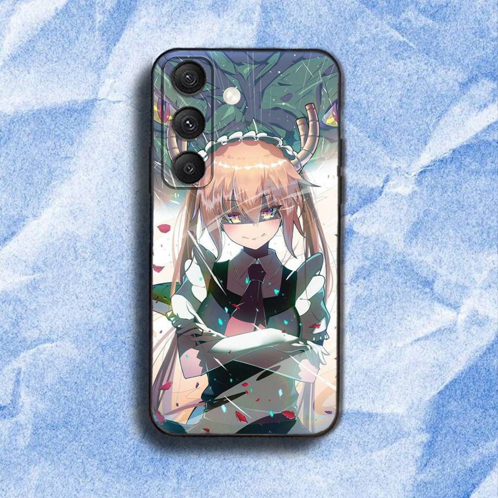 Miss Kobayashi D-Dragon Maid Phone Case For Samsung S 25,24,23,22,30,21,10,9,Ultra,Plus,Lite,FE,4,5G Black Soft Case