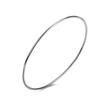 Women Bracelet Copper Plated Silver Simple Classic Style Single Circle Bracelet