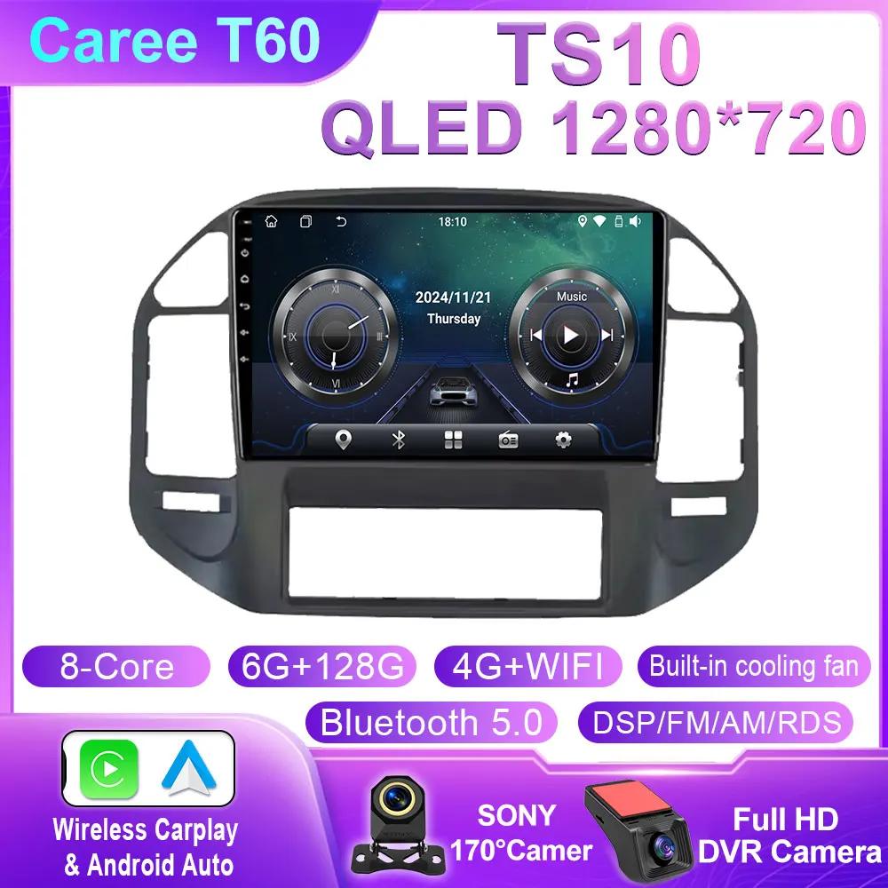 Головное устройство Android для Mitsubishi Pajero 3 V70 V60 1999-2006 Автомобильное радио Carplay Мультимедиа GPS Навигация WIFI+4G Нет 2din DVD