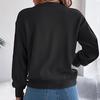 Womens Knit Jumper V-Neck Long Sleeve Color Block Pullovers Sweaters Button Chunky Cable Knitted Sweatshirt