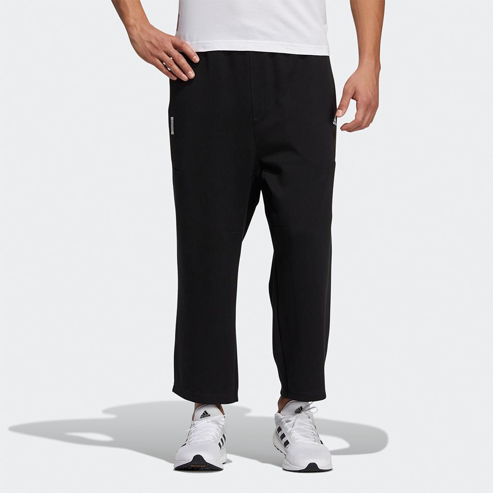 adidas Вязаные тренировочные брюки серии Wujie, мужские брюки, черные GP0886